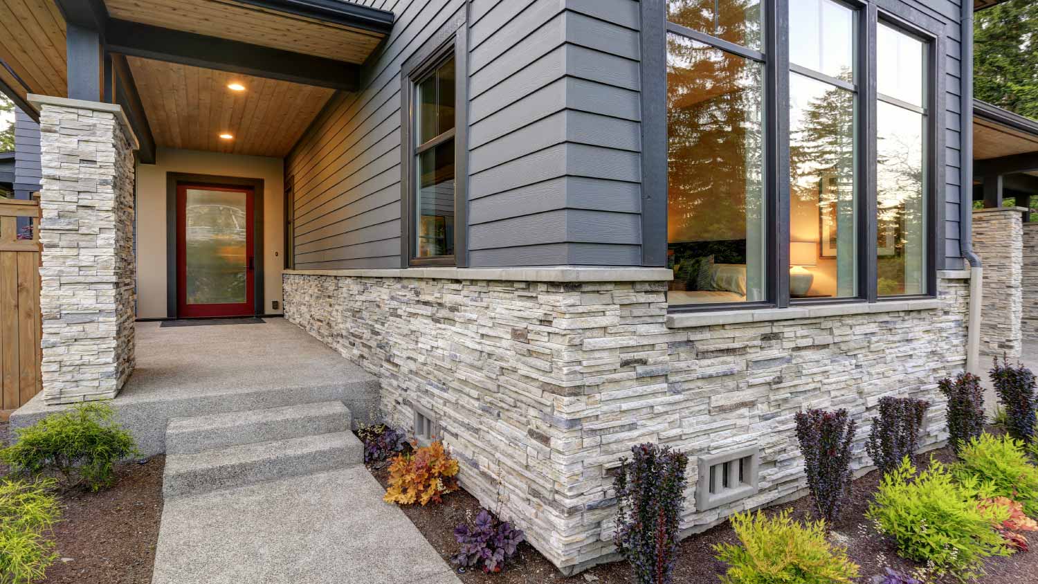 Luxurious home design with modern curb appeal