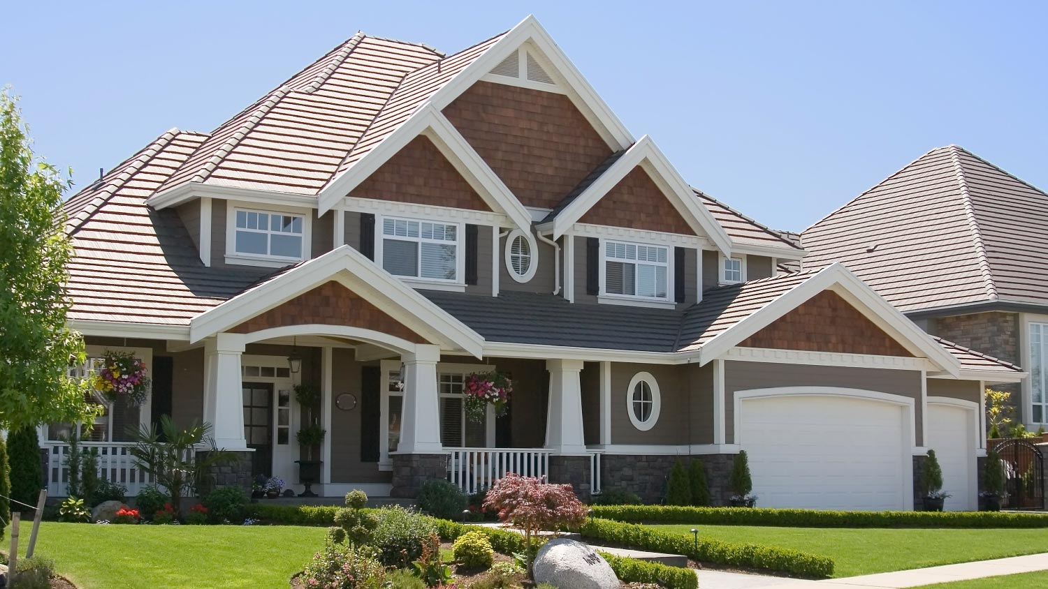 A luxury house exterior