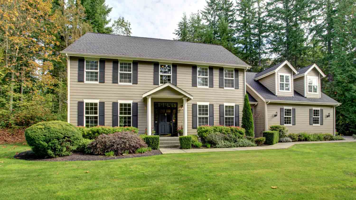 large house with siding