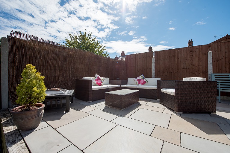 Backyard patio
