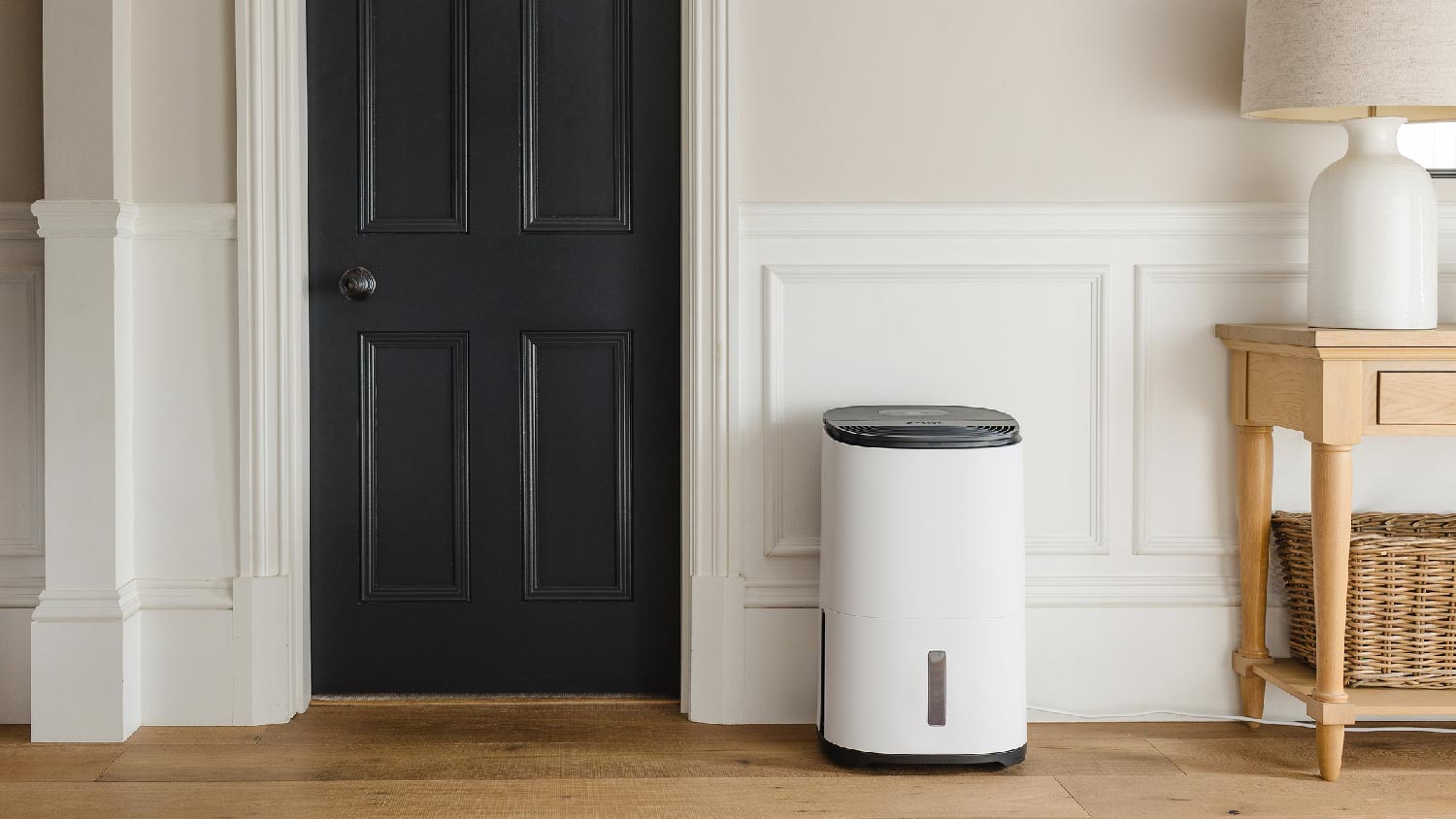 A dehumidifier in the interior of a house