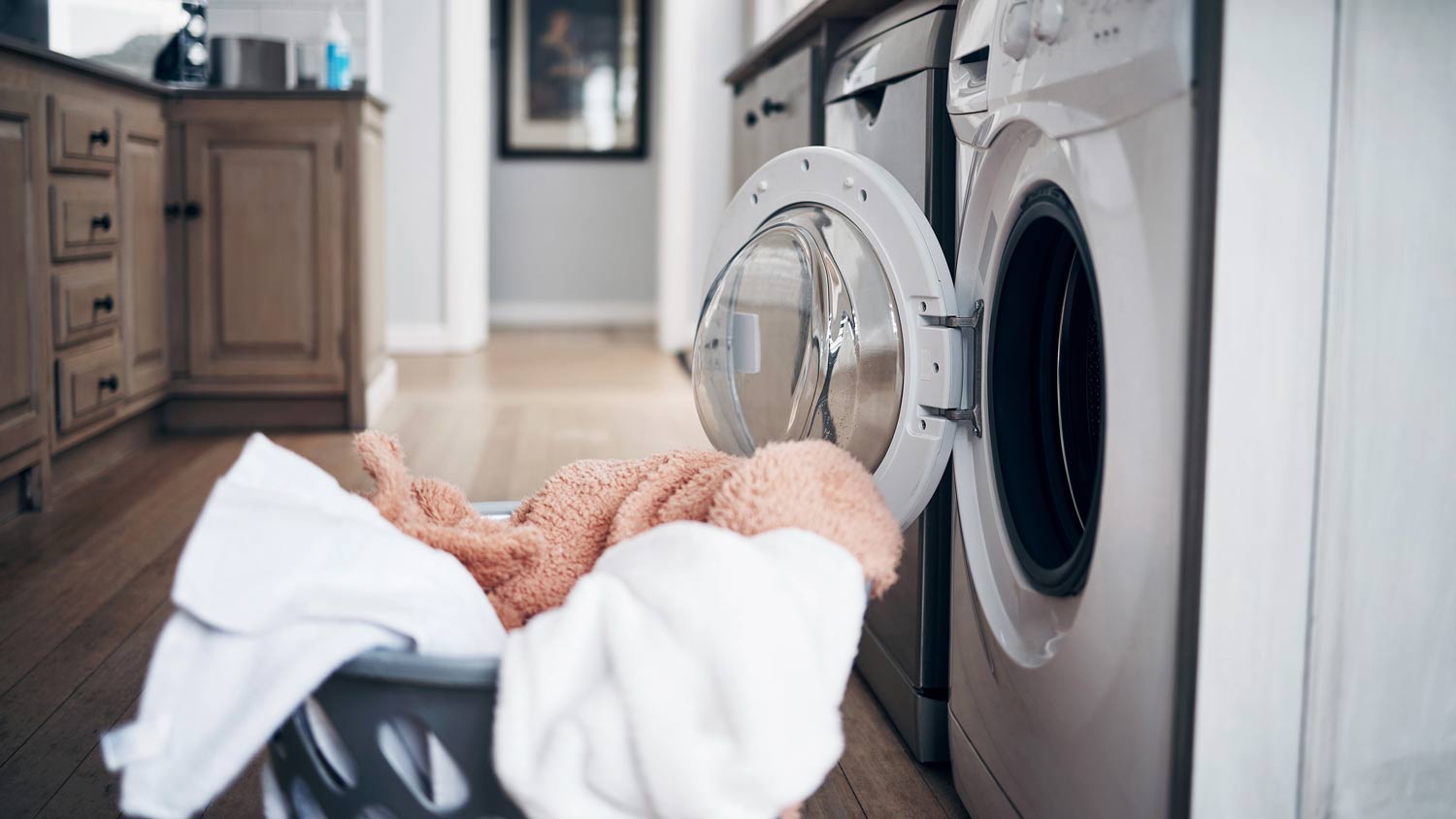 dryer in laundry room