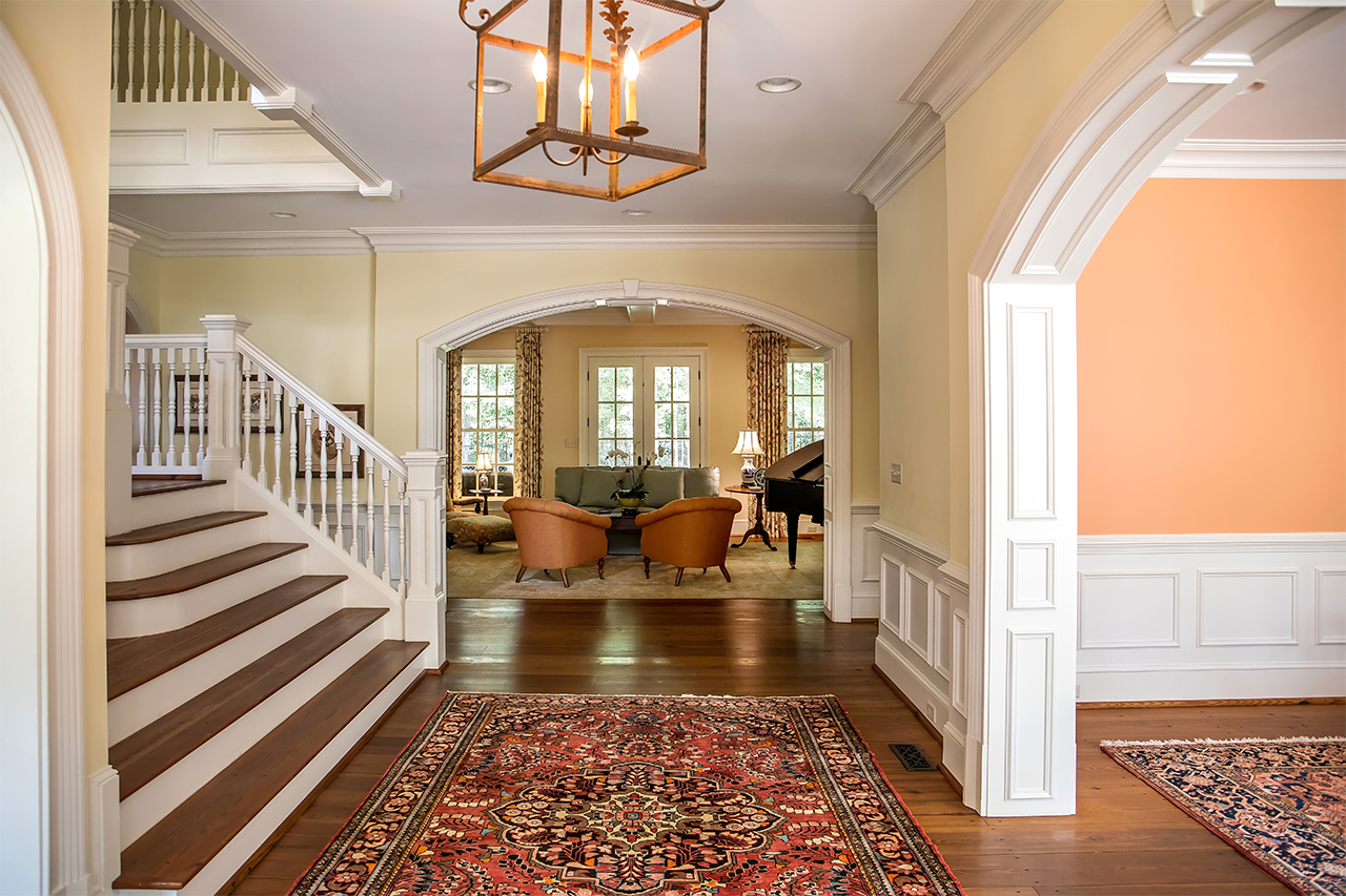 view of house hallway and stairway 