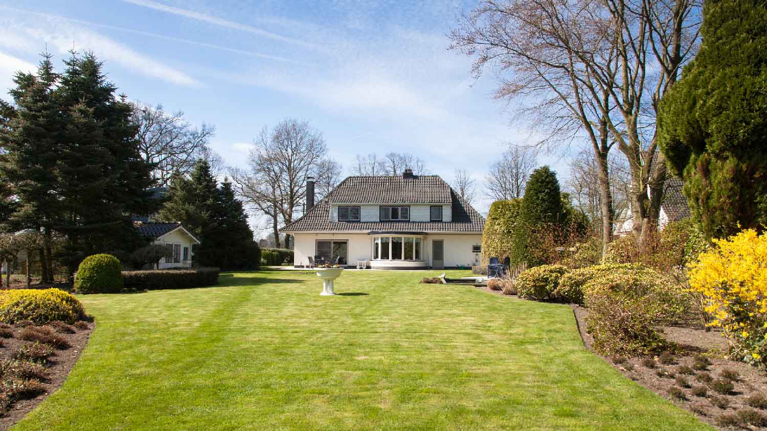A house with a large yard