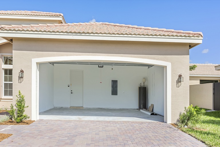 Garage door open