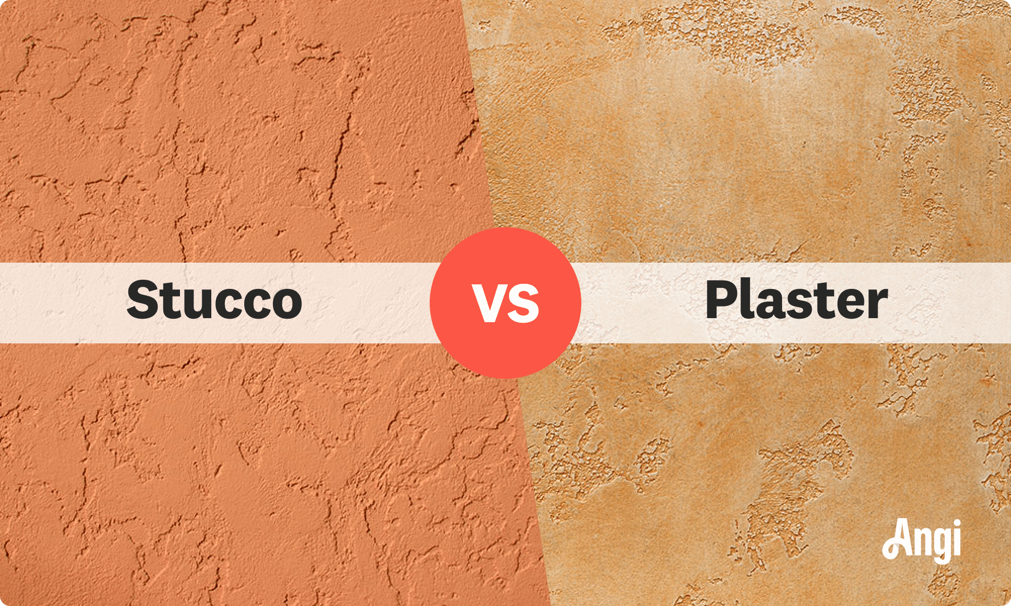 Stucco versus plaster visual comparison